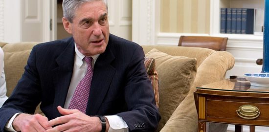 Robert Mueller sits in President Obama's Oval Office.